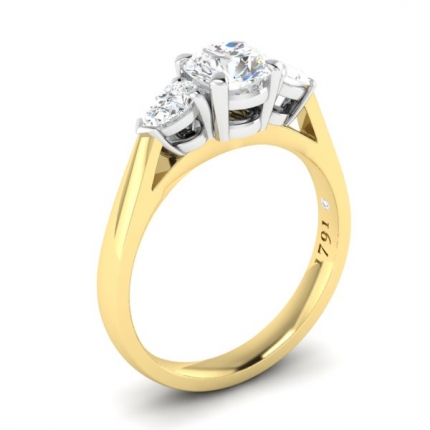 AH_Russell Round Brilliant Diamond Ring in 18kt Yellow Gold AU - Main View